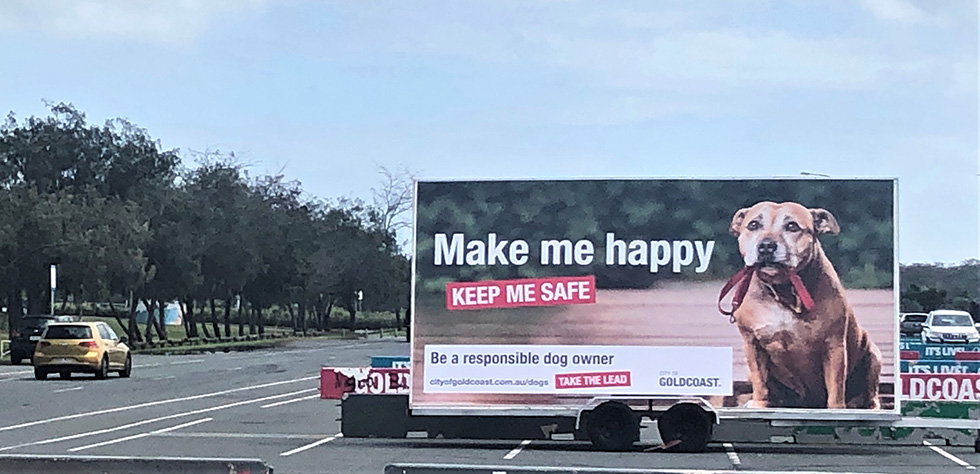 media that moves relocatable ad billboard city of gold coast dogs 6 980px